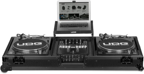 UDG Ultimate flightcase-set Multi Format skivspelare/mixer Blk Plus