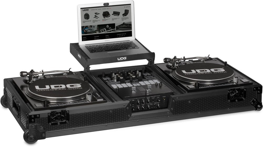 UDG Ultimate flightcase-set Multi Format skivspelare/mixer Blk Plus