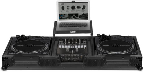 UDG Ultimate Flight Case Set Pioneer PLX-CRSS12 & 10"/12" Mixer Svart Plus (L&W)
