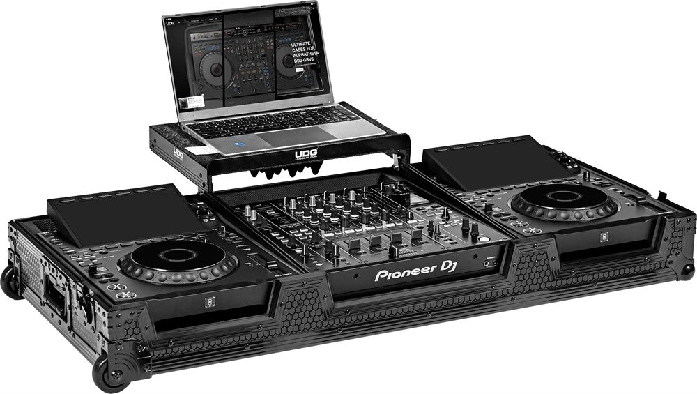 UDG Ultimate Flight Case Set AlphaTheta CDJ-3000X/DJM-A9 Svart Plus (L&W)