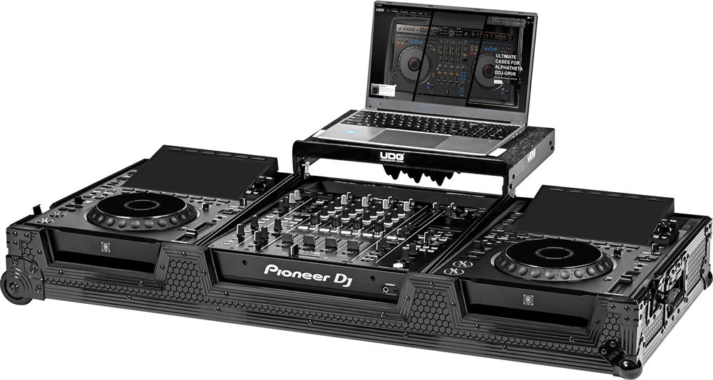 UDG Ultimate Flight Case Set AlphaTheta CDJ-3000X/DJM-A9 Svart Plus (L&W)