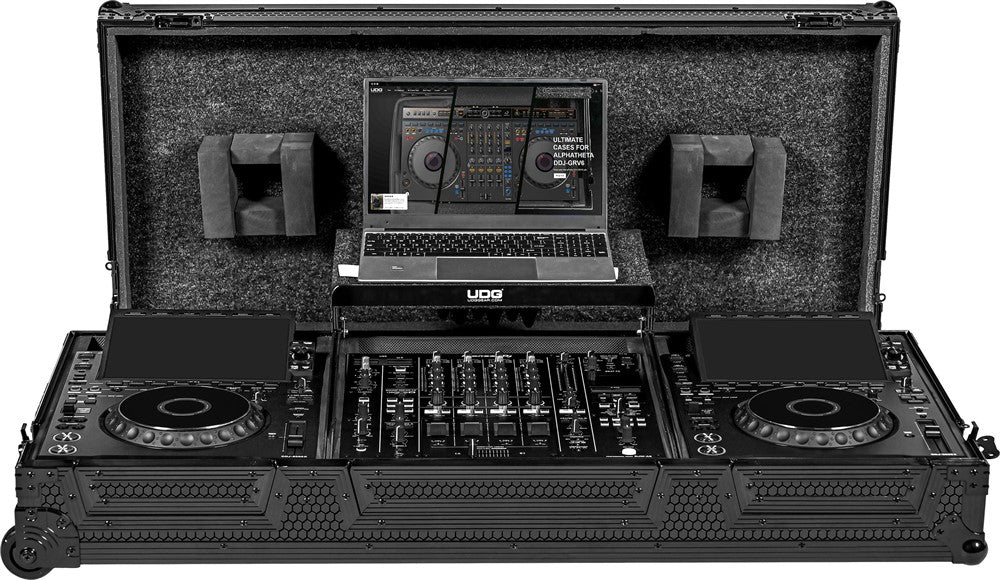 UDG Ultimate Flight Case Set AlphaTheta CDJ-3000X/DJM-A9 Svart Plus (L&W)