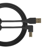 UDG Ultimate Audio Cable USB 2.0 A-B Svart Vinklad 2m