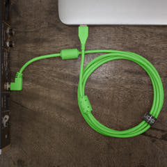 UDG Ultimate Audio Cable USB 2.0 A-B Grön Vinklad 1m