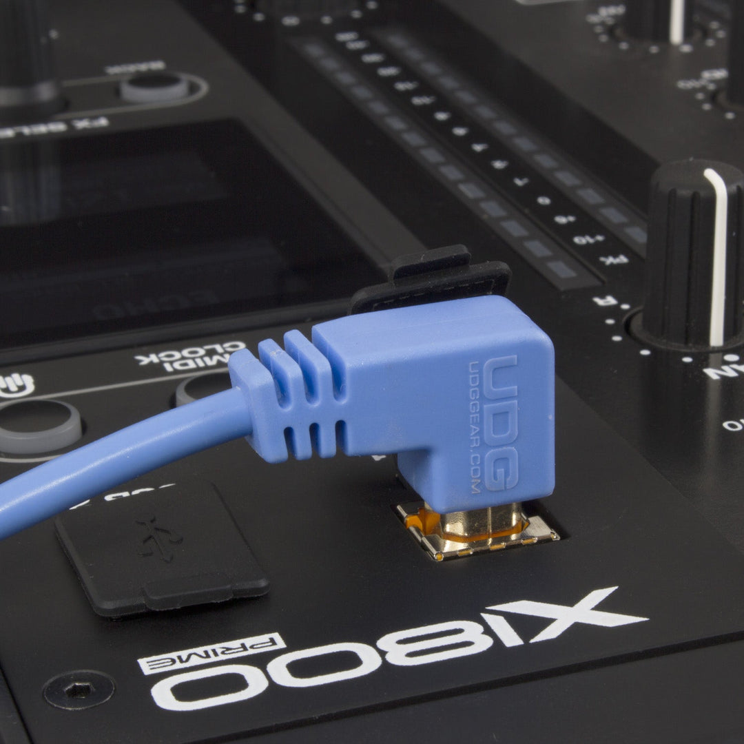 UDG Ultimate Audio Cable USB 2.0 A-B Blå Vinklad 3m