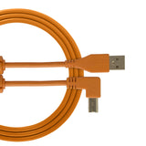 UDG Ultimate audio Kabel USB 2.0 A-B Orange Vinklad 1m