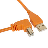 UDG Ultimate audio Kabel USB 2.0 A-B Orange Vinklad 1m