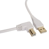 UDG Ultimate Audio Cable USB 2.0 A-B Vit Vinklad 3m