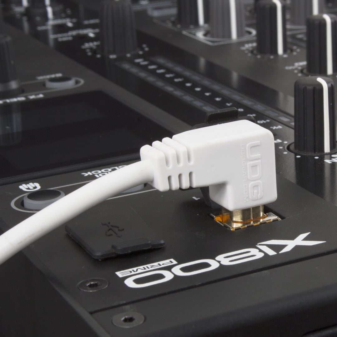 UDG Ultimate Audio Cable USB 2.0 A-B Vit Vinklad 1m