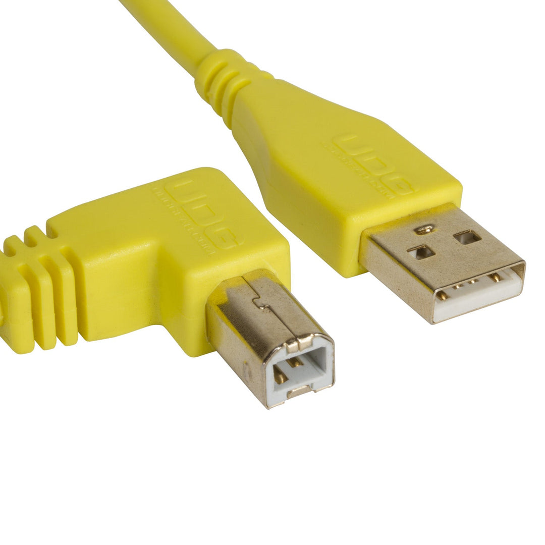 UDG Ultimate Audio Cable USB 2.0 A-B Gul Vinklad 2m