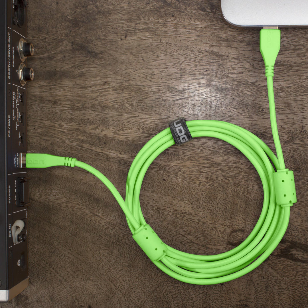UDG Ultimate Audio Cable USB 2.0 A-B Grön Rak 3m