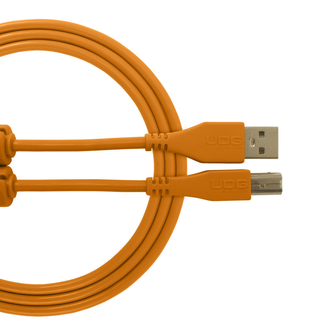 UDG Ultimate audio Kabel USB 2.0 A-B Orange Rak 2m