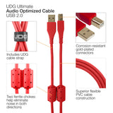 UDG Ultimate Audio Cable USB 2.0 A-B Röd Rak 2m