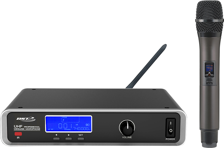 BST UHF trådlöst mikrofonsystem