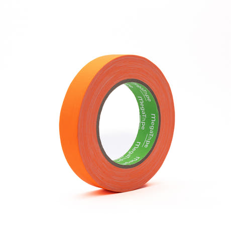 UT120 Skrivbar Neon Glow Gaffa-tejp 25 mm x 25 m. Orange