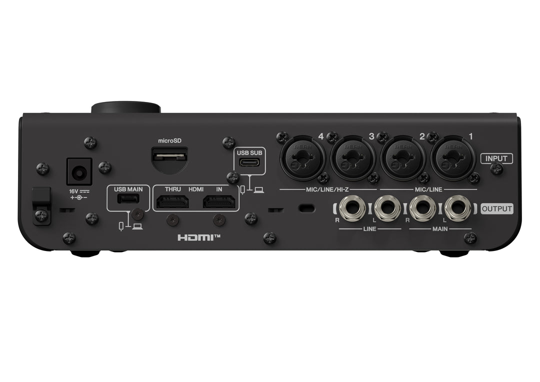 Yamaha URX44V USB-C audio/video-interface (Svart) - Videoversion
