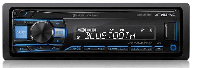 ALPINE UTE-200BT Bilradio med Bluetooth och USB 