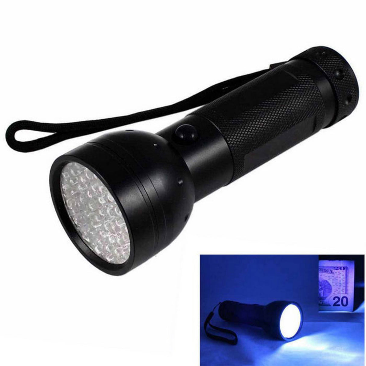 UV-ficklampa med 51 lysdioder