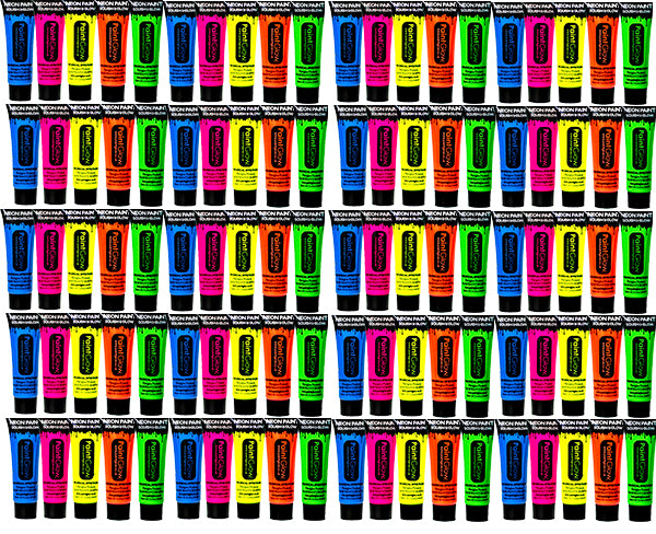 UV ansikts- och kroppsmålning för 100 personer