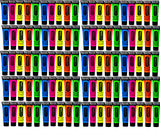 UV ansikts- och kroppsmålning för 100 personer