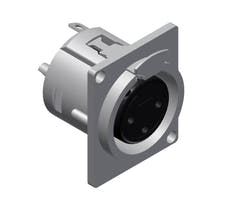 XLR chassis 3-pol hane D-series