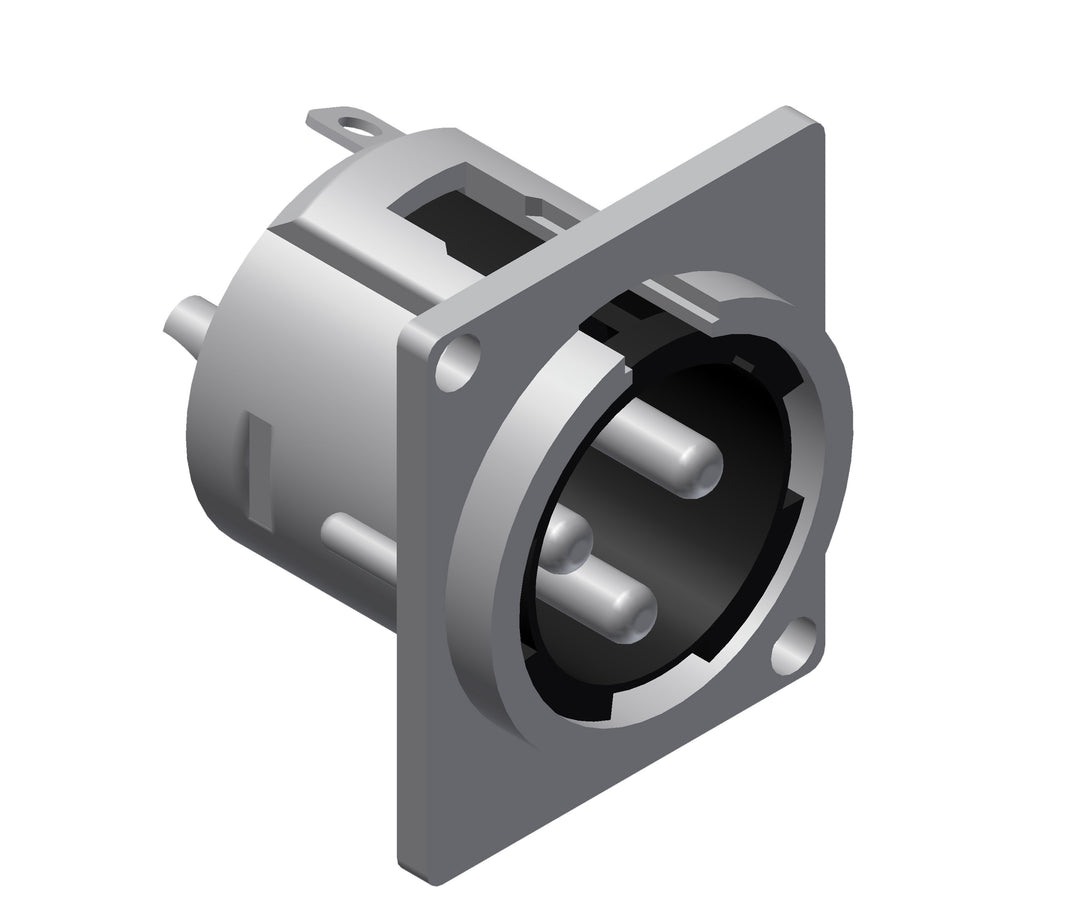 XLR chassis 3-pol hona D-series