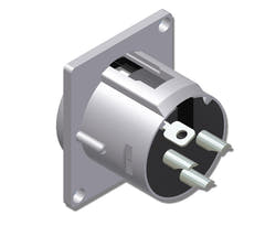 XLR chassis 3-pol hona D-series