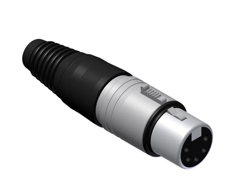 XLR-stift 5-pol hona kabel