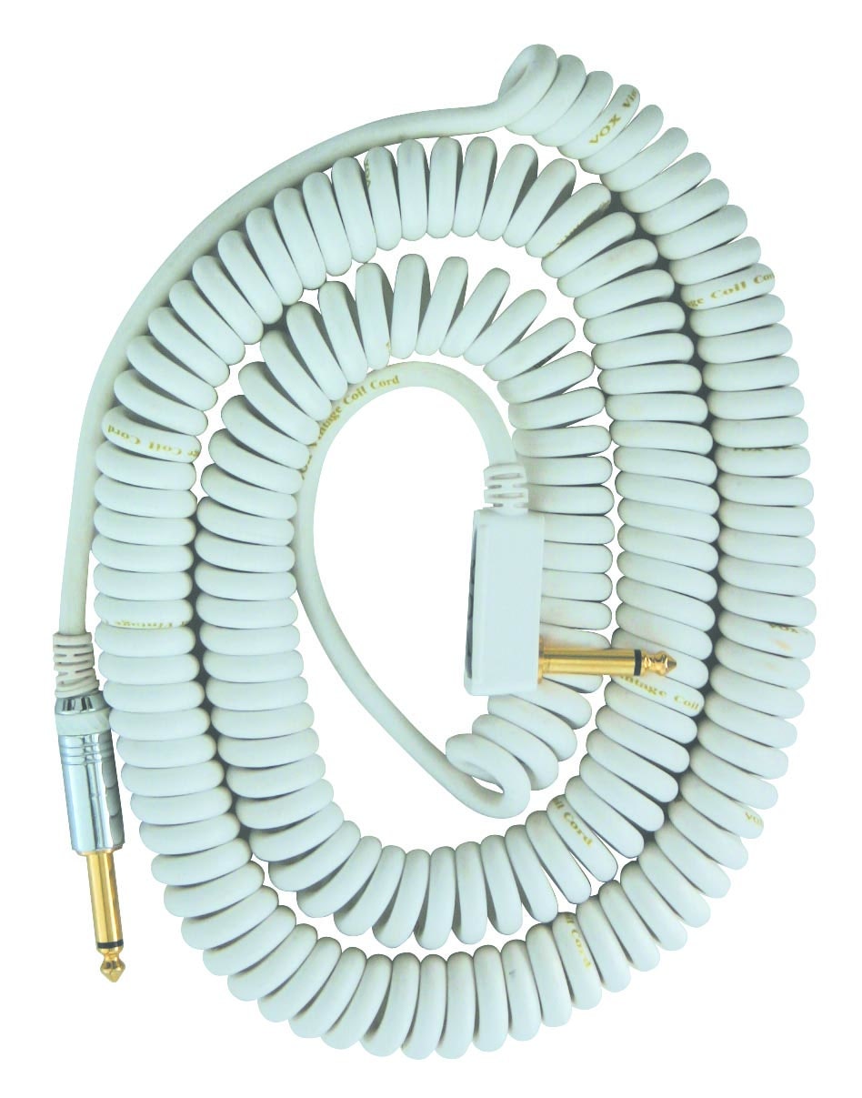 VOX VCC090WH 9 m vit spiralkabel
