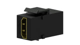 Keystone adapter HDMI a til HDMI a, Sort