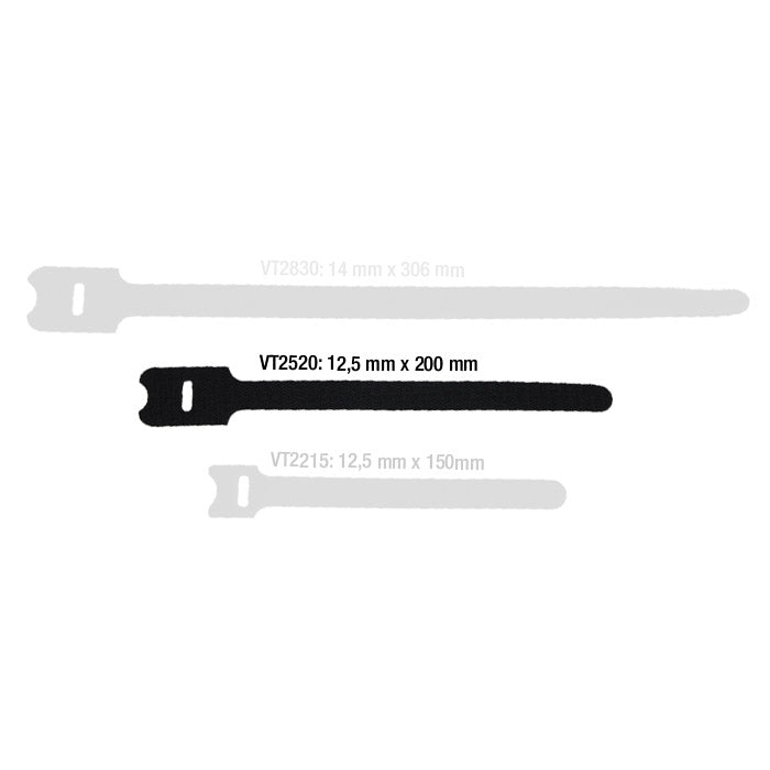 Kabelband kardborreband Hook & Loop 10 st. (200 mm)