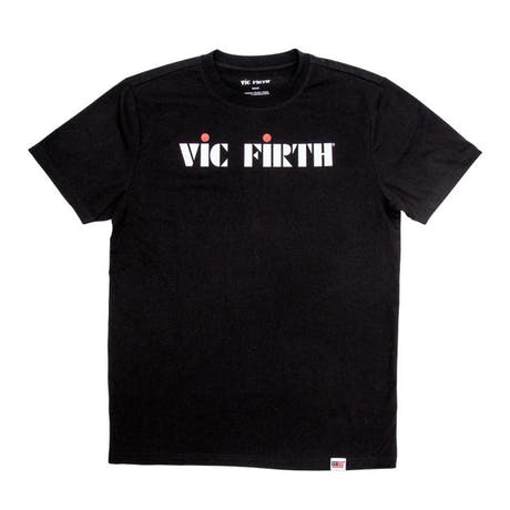 Vic Firth Classic Logo svart T-shirt - Large
