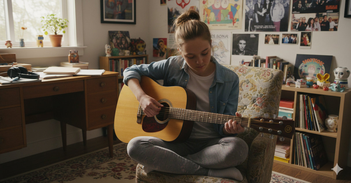 Grooveland Western Gitarr med pickup