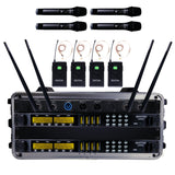 Renton Rack Trådlöst Kombi System (4 Handhållna + 4 Headset)
