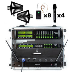 Renton Rack Trådlöst Kombi System (4 Handhållna + 8 Headset)