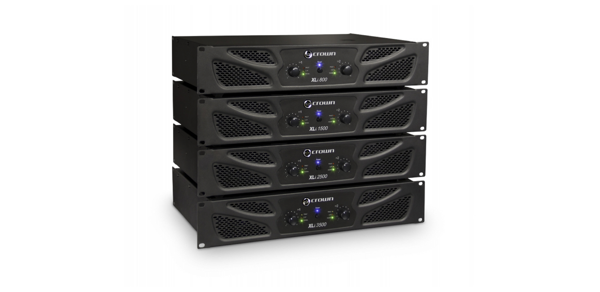 Crown XLi800 effektförstärkare (2x200W, 8 Ohm)