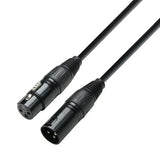 DMX-kabel XLR 3-polig  (0,5 m)