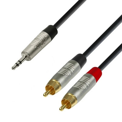 Y-delad kabel Minijack för Phono (3m)