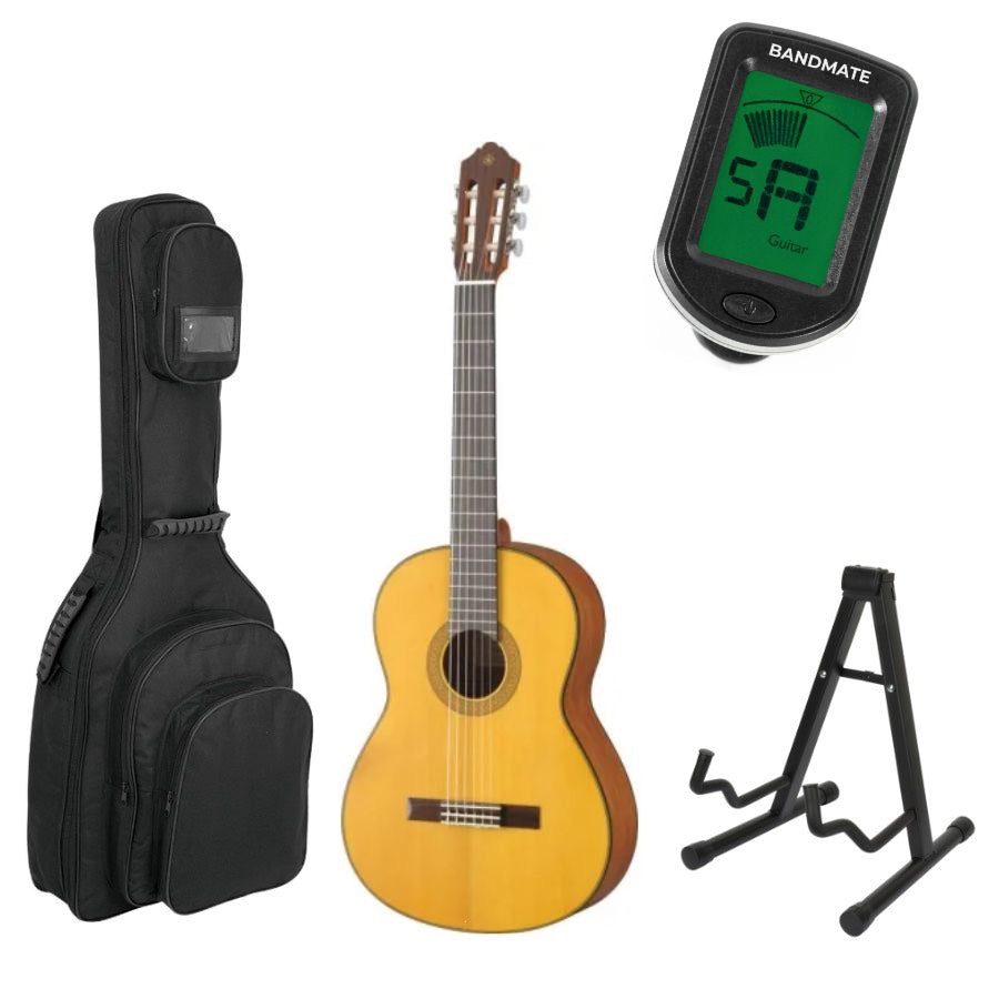 Yamaha CG122MS startpaket för spansk gitarr