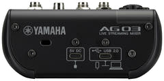 Yamaha AG03 MkII Live Streaming Mixer (svart)