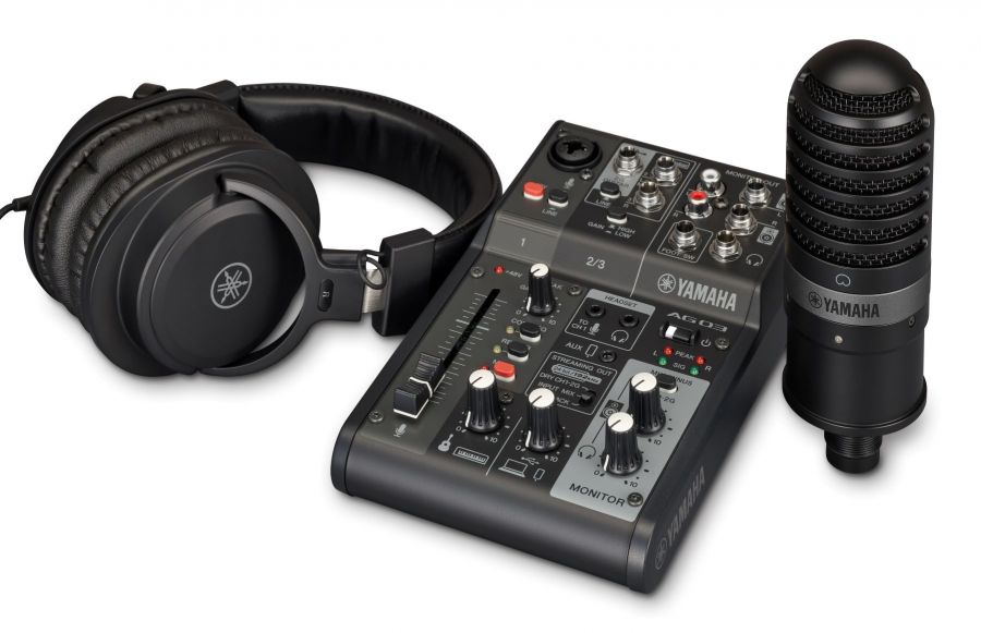 Yamaha AG03 MkII - Live Streaming Bundle (Svart)