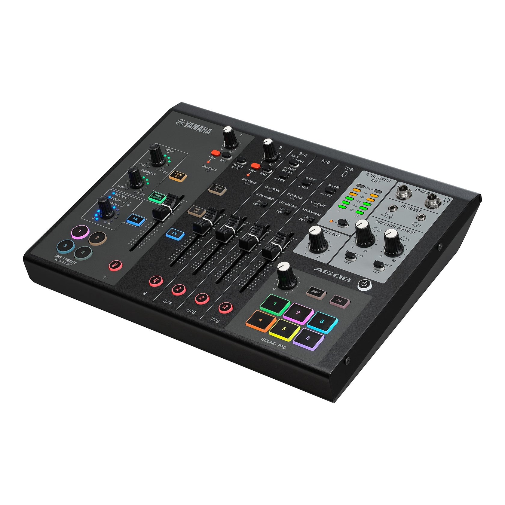 Yamaha AG08 - Live Streaming Mixer (Svart)