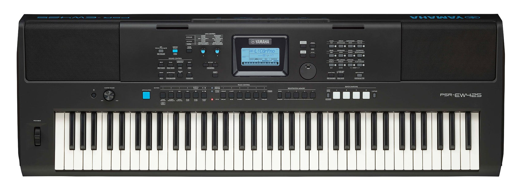 Yamaha PSR-EW425 Keyboard (svart)