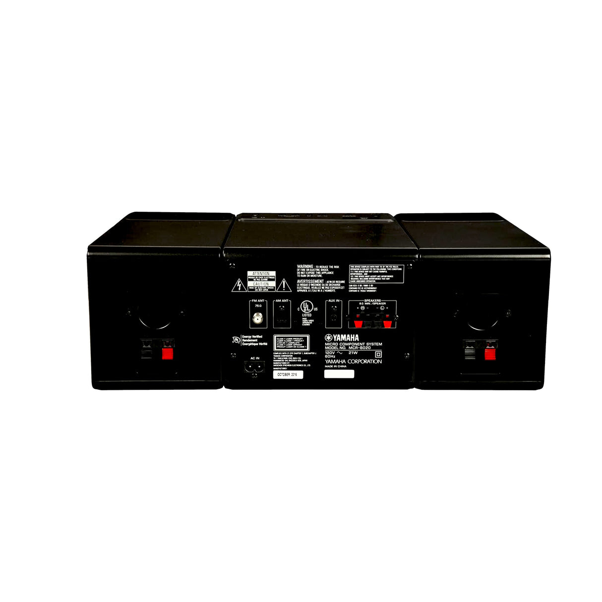 Yamaha MCR-B020 musikstereo med Bluetooth, Svart
