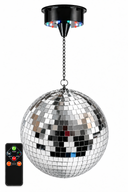 Light4Me Spejlkugle 40 cm med LED, Motor og Fjernbetjening