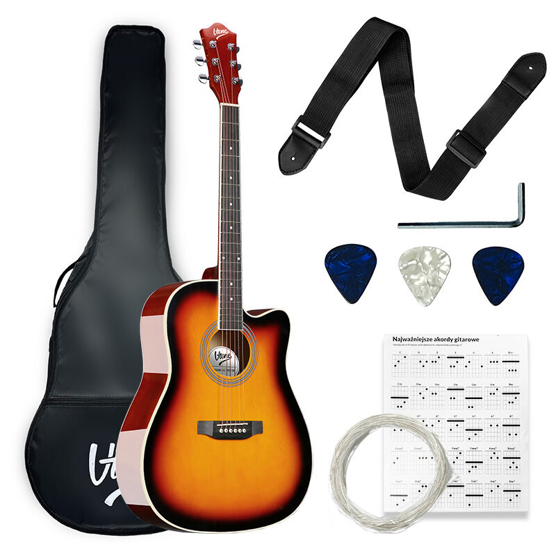 V-TONE AG TWO SB Akustisk Gitarrer nybörjarset, Sunburst
