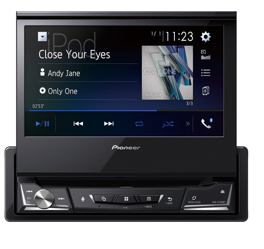 Pioneer AVH-A7100BT 1-DIN bilstereo multimediaspelare