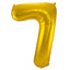 7-formad nummerfolieballong (guld, 86 cm)