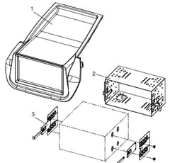 21CT23FT09 2-DIN Ram för Fiat
