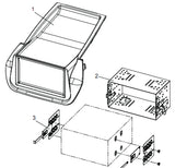 21CT23FT09 2-DIN Ram för Fiat